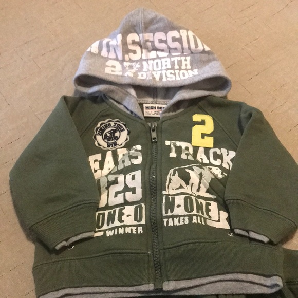 Mish boys 2pc outfit Size 6 months - Picture 2 of 8